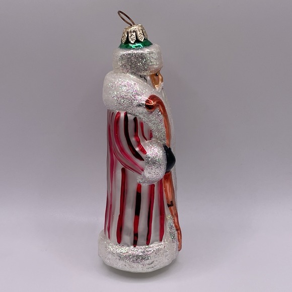 Christopher Radko PETITE CANDY STRIPE RUSSIAN Santa 5" Christmas Ornament - Picture 2 of 7